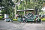 Steam engine dating back to the British colonial era, Kandy Colombo road, Sri Lanka Ceylon.