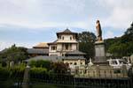 Statue in front of the New Palace, Kandy, Sri Lanka Ceylon.