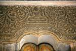 Bas-relief above a door of the sanctuary, ground floor of the Tooth Relic Chamber, Kandy, Sri Lanka Ceylon.