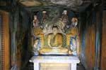 Annex Dagoba, Buddha image, Gadaladeniya Temple, Kandy, Sri Lanka Ceylon.