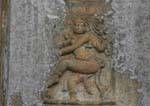 Bas-relief fragment contained Vishnu dancing Gadaladeniya, Kandy, Sri Lanka Ceylon.
