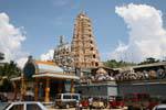Main entrance to the Hindu temple and kovil, Matale, Sri Lanka Ceylon.