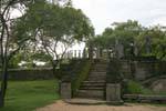Access to the second platform leading to the sanctuary of Medirigiriya, Sri Lanka Ceylon.