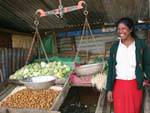 The balance of the vegetable seller, around Nuwara Eliya, Sri Lanka Ceylon.