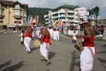 Drummers during a procession, Nuwara Eliya, Sri Lanka Ceylon.