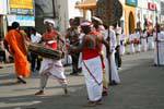 Procession with player Gata Bera - Nuwara Eliya, Sri Lanka Ceylon.