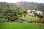 Panorama from the hotel Tea Factory, Nuwara Eliya, Sri Lanka Ceylon.