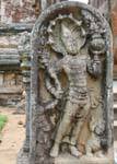 Sculpture nestled at the foot of Lankatileke, Alahana Parivena, Polonnaruwa, Sri Lanka Ceylon.