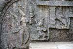 Detail of a bas-relief Alahana Parivena, Polonnaruwa, Sri Lanka Ceylon.