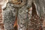 Detail of a statue, Alahana Parivena, Polonnaruwa, Sri Lanka Ceylon.
