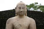 Bust of a Buddha from the upper platform Vatadage, Polonnaruwa, Sri Lanka Ceylon.