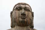Buddha's face in the Vatadage, Polonnaruwa, Sri Lanka Ceylon.