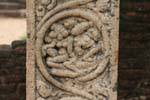 Detail of a column of Atadage, Polonnaruwa, Sri Lanka Ceylon.