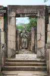 Introduction by stone framing, Hatadage Temple, Polonnaruwa, Sri Lanka Ceylon.