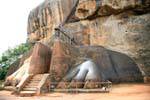 Lion paws framing the stone stairway, Sigiriya, Sri Lanka Ceylon.