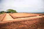 Platform ruins of the palace Sigiriya Mount of Remembrance, Sri Lanka Ceylon.