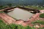 The King Kassapa pool top of the rock, Sigiriya, Sri Lanka Ceylon.