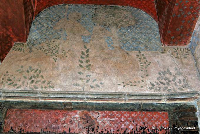 Painting in the Duke's room, Chillon Castle - Switzerland