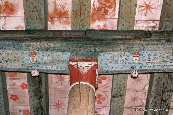 Carved beams, Chillon Castle, Montreux - Switzerland