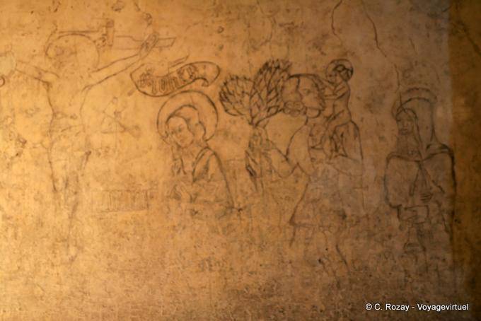 Burning in an underground, Chillon Castle, Montreux - Switzerland