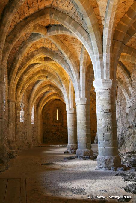 Architecture basement, Chillon Castle, Montreux - Switzerland