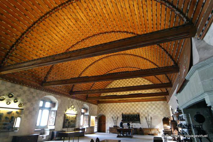 A fifteenth-century ceiling, Chillon Castle - Switzerland