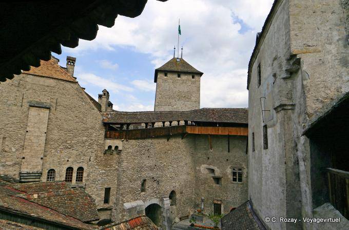 Chillon Castle, overview, interior - Switzerland
