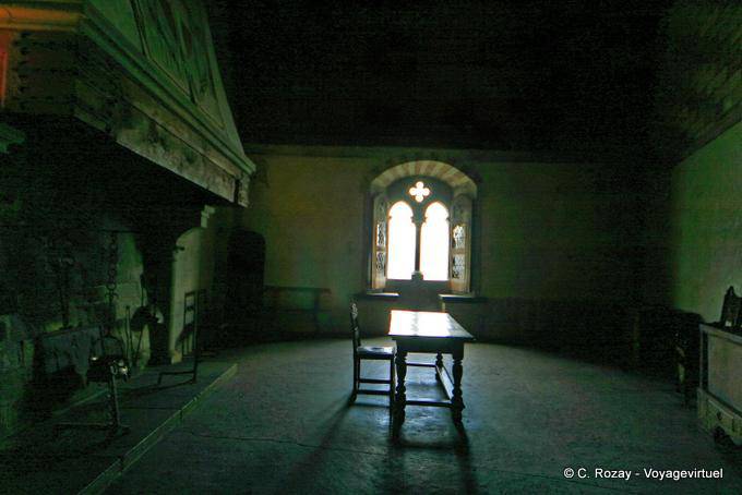 Dark room of Chillon Castle - Switzerland