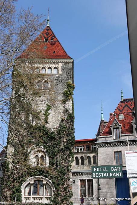 Ouchy Castle tower - Switzerland