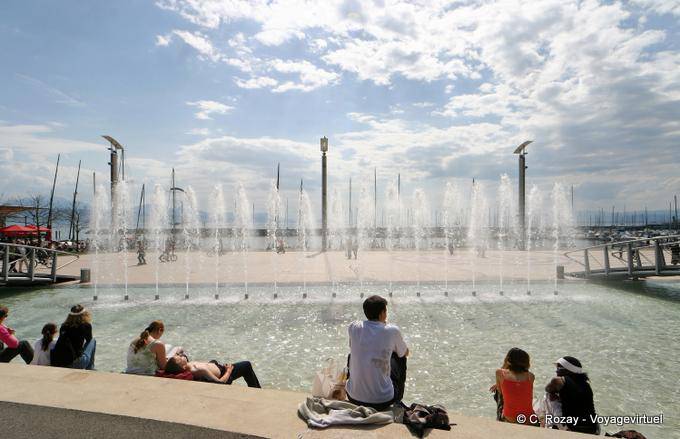 Basking in Ouchy - Switzerland