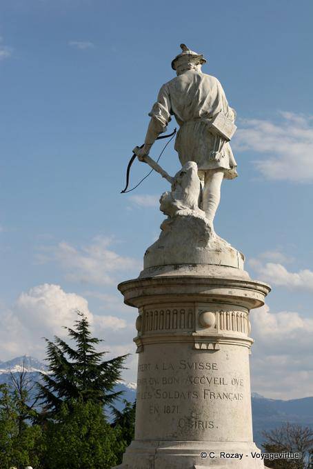 William Tell, rear view, montbenon, Lausanne - Switzerland