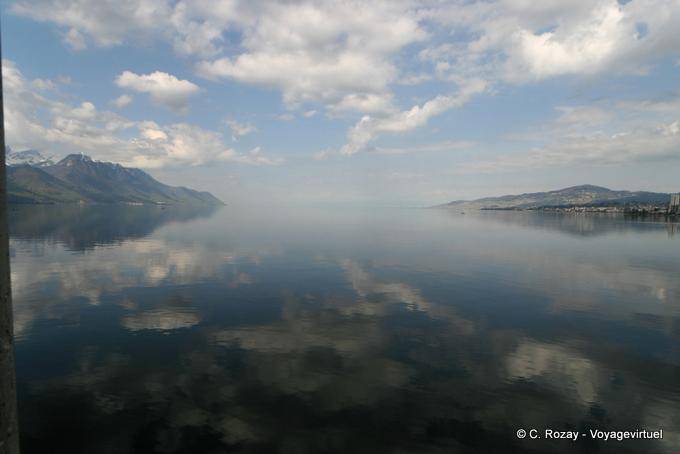 Sky reflections in Lake Geneva - Switzerland