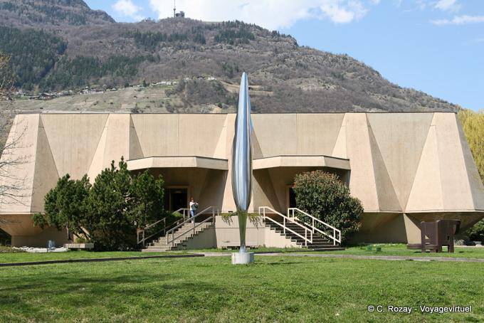 Martigny, Gianadda foundation view from the sculpture park - Switzerland