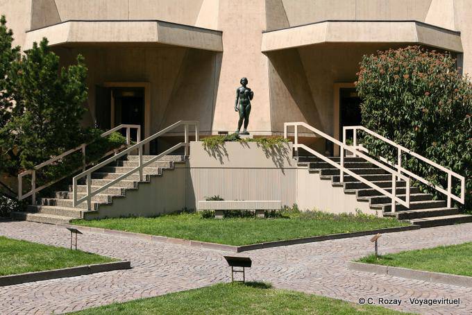Rear of the Gianadda Foundation building - Switzerland