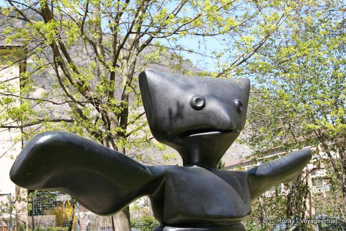 The Grand Wizard, Max Ernst sculpture, close-up, Gianadda Foundation - Switzerland