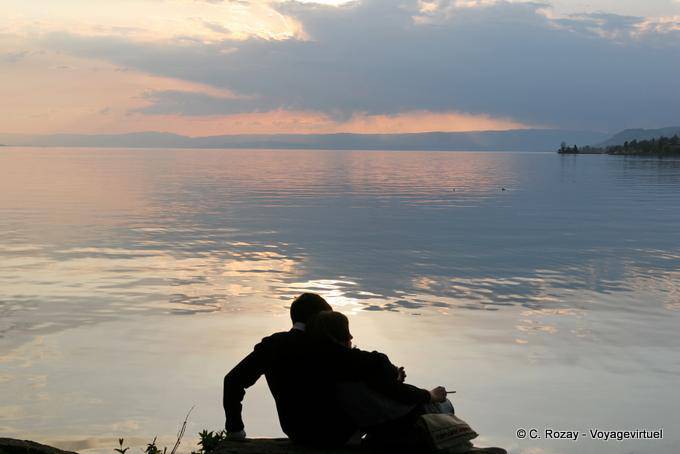 Lovers of the lake Montreux - Switzerland