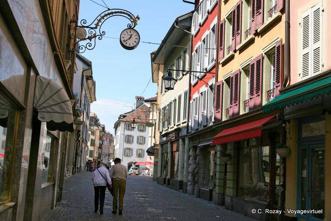 Walk down the street from the lake, Vevey - Switzerland
