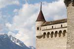 Chillon castle turret, Switzerland.