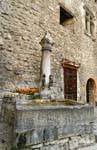 Fountain, Chateau de Chillon, Montreux, Switzerland.
