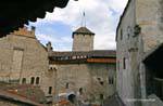Chillon Castle, overview, interior, Switzerland.