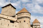Tours and keep, Chillon Castle, Switzerland.