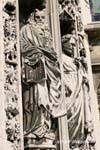 Sculptures, Lausanne Cathedral, Switzerland.
