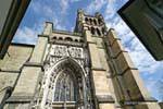 Lausanne gothic art cathedral, Switzerland.