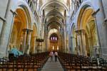 Lausanne cathedral nave Gothic, Switzerland.