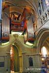 Great organ of the cathedral, Lausanne, Switzerland.