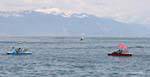 Pedalos on the lake, Ouchy, Switzerland.
