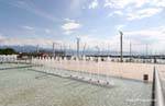 The port of water jets, Ouchy, Switzerland.