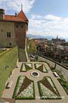 The Castle Garden of the Bishopric, Lausanne, Switzerland.