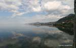 Panorama on Lake Geneva, Switzerland.