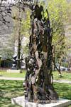 Overview for Cello Counterpoint, sculpture by Arman, Gianadda Foundation, Switzerland.